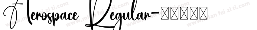 Aerospace Regular字体转换